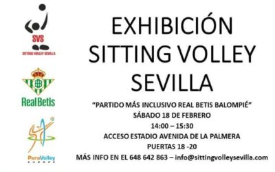 Sitting Volley Sevilla en el partido más inclusivo