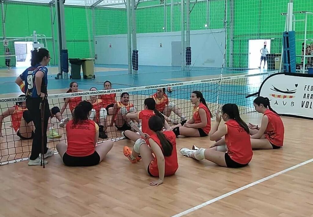 Selección cadete aragonesa voleibol sentado